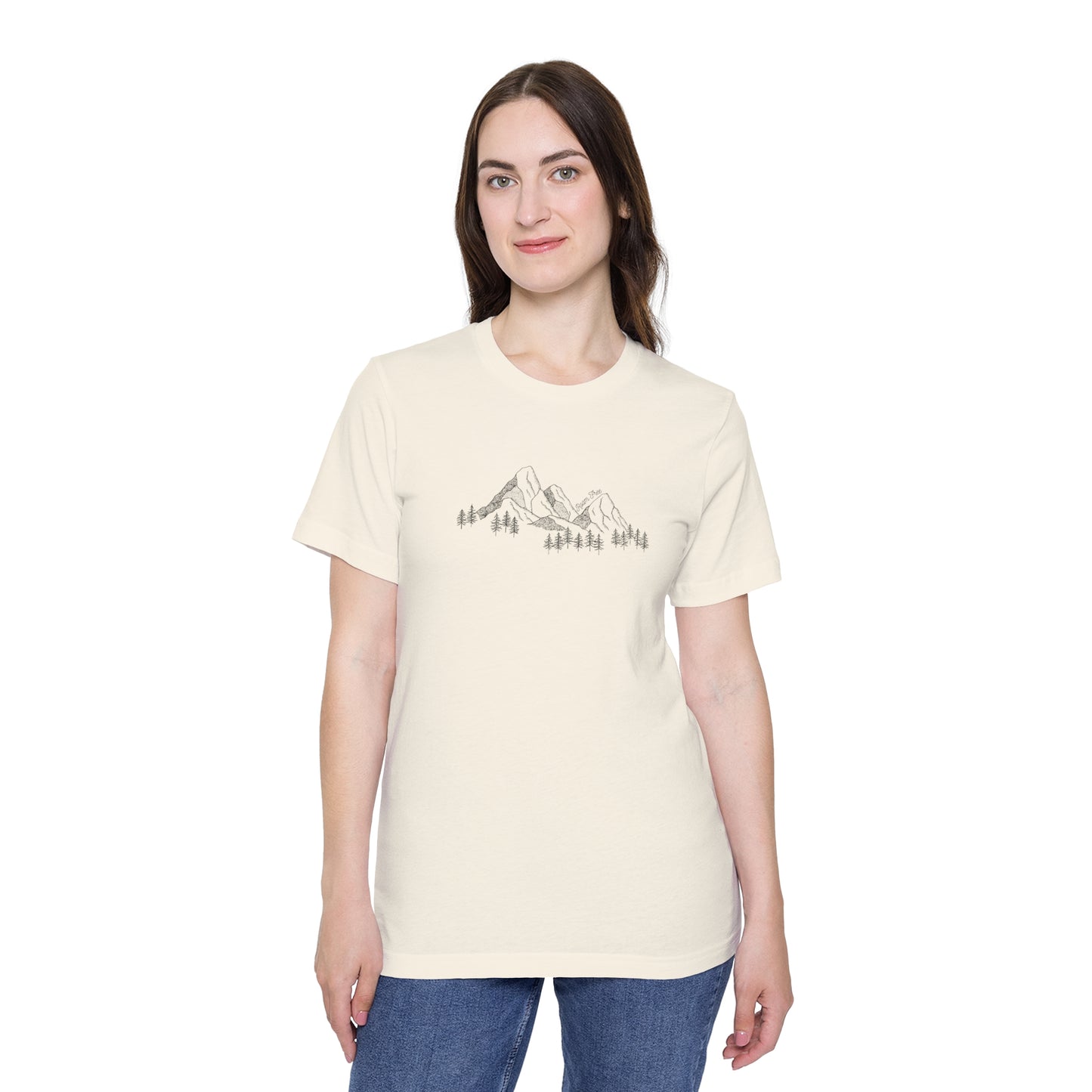 Mountain Range Vintage Tee - USA-Made Unisex Graphic Tee - ROAMfree Outdoor Apparel & Merch