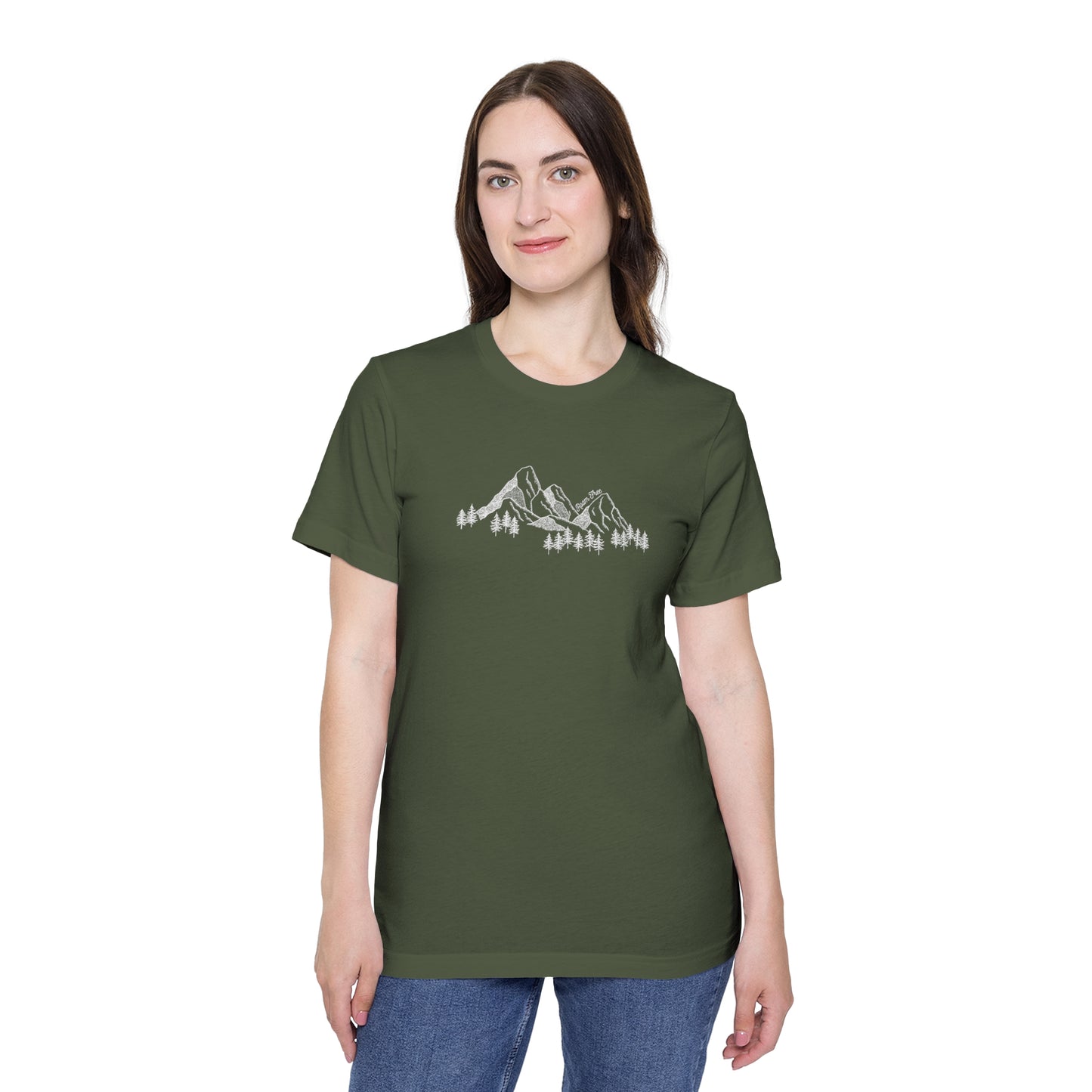 Mountain Range Vintage Tee - USA-Made Unisex Graphic Tee - ROAMfree Outdoor Apparel & Merch