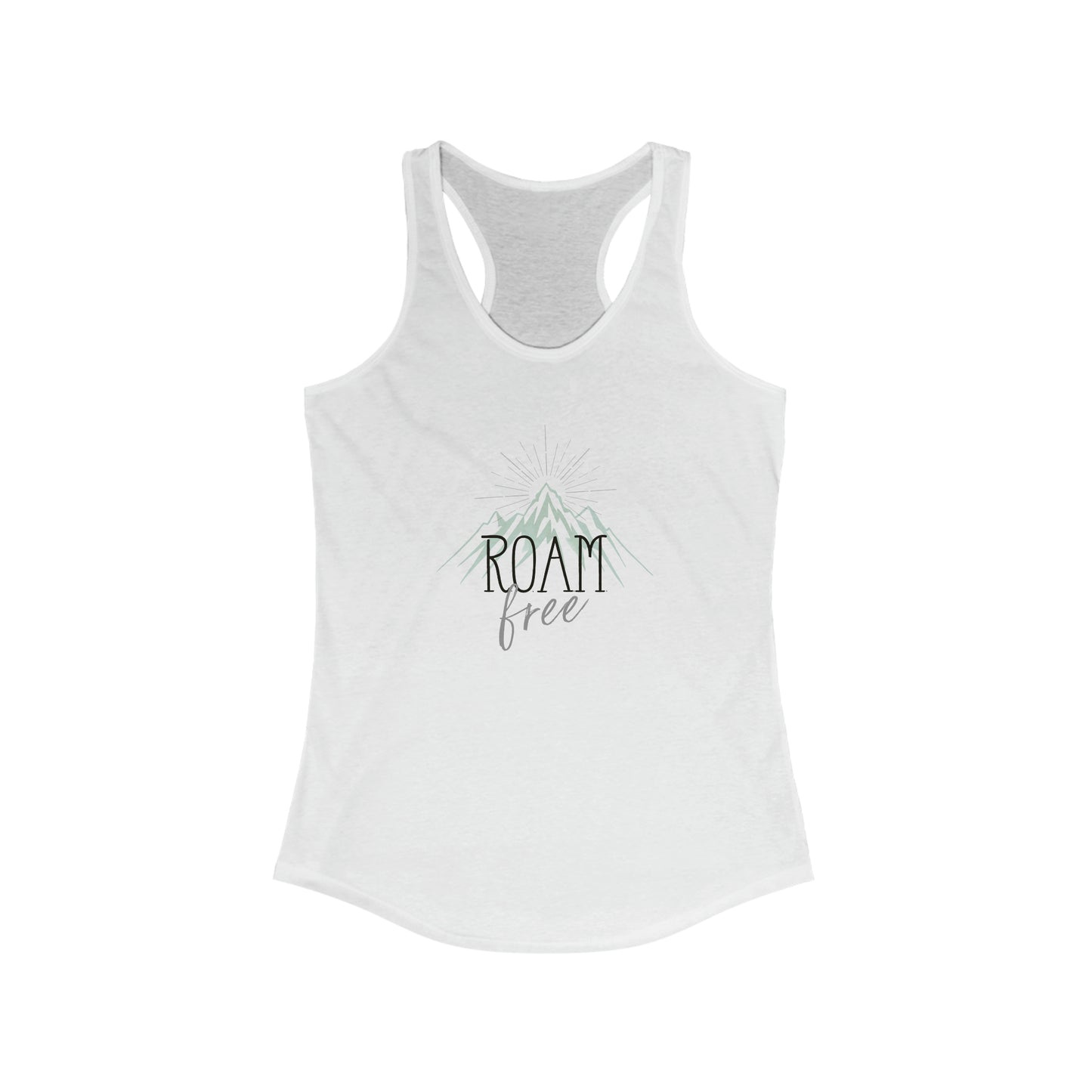 R.O.A.M free Branded Merch - Women's Ideal Racerback Tank - ROAMfree Outdoor Apparel