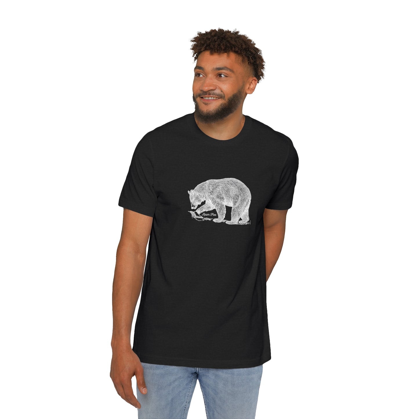 Black Bear Vintage Tee - USA-Made Unisex Graphic Tee - ROAMfree Outdoor Apparel & Merch