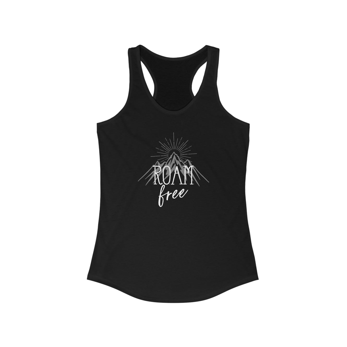R.O.A.M free Branded Merch - Women's Ideal Racerback Tank - ROAMfree Outdoor Apparel