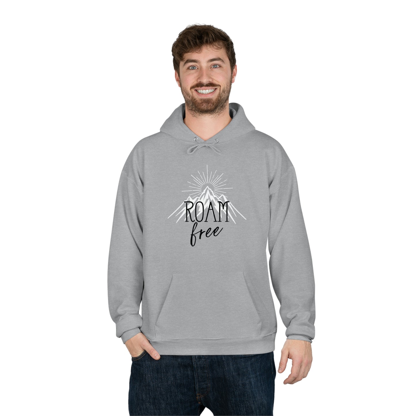 R.O.A.M. free Branded Merch - Unisex Pullover Hoodie Sweatshirt - ROAMfree Outdoor Apparel & Merch