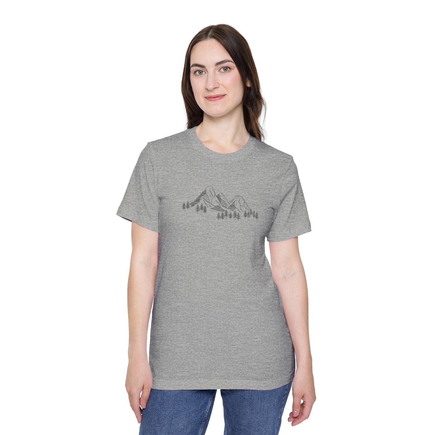 Mountain Range Vintage Tee - USA-Made Unisex Graphic Tee - ROAMfree Outdoor Apparel & Merch
