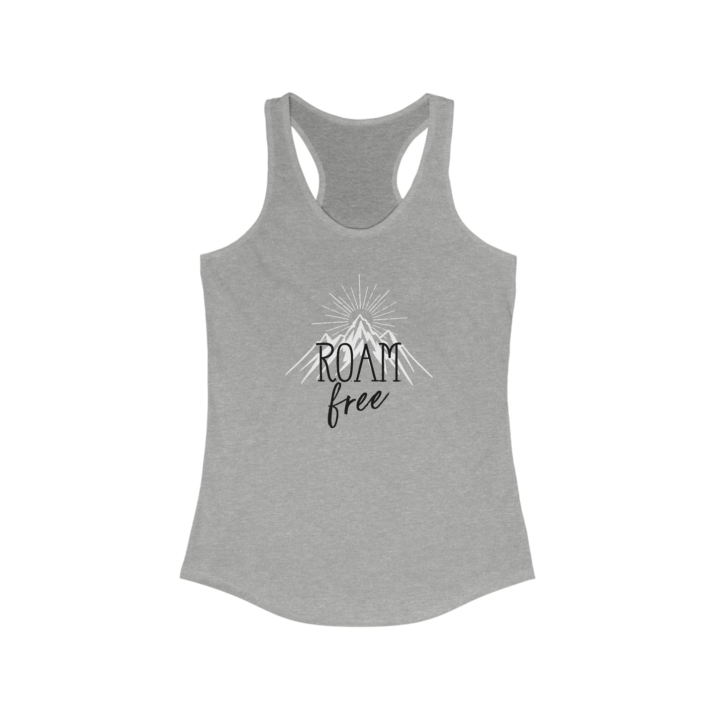 R.O.A.M free Branded Merch - Women's Ideal Racerback Tank - ROAMfree Outdoor Apparel