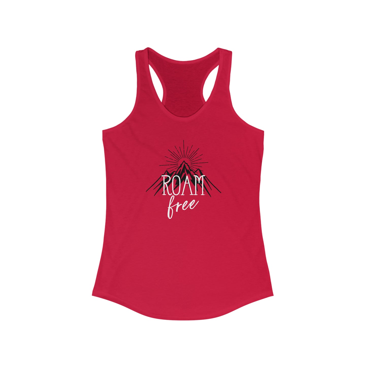 R.O.A.M free Branded Merch - Women's Ideal Racerback Tank - ROAMfree Outdoor Apparel