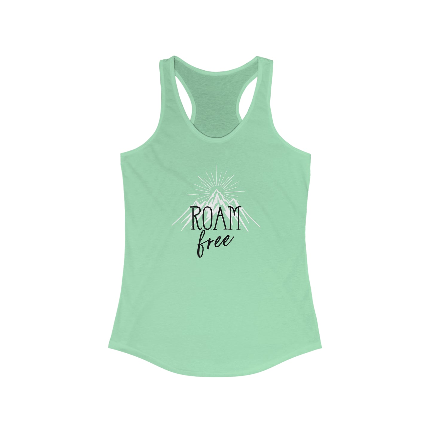 R.O.A.M free Branded Merch - Women's Ideal Racerback Tank - ROAMfree Outdoor Apparel