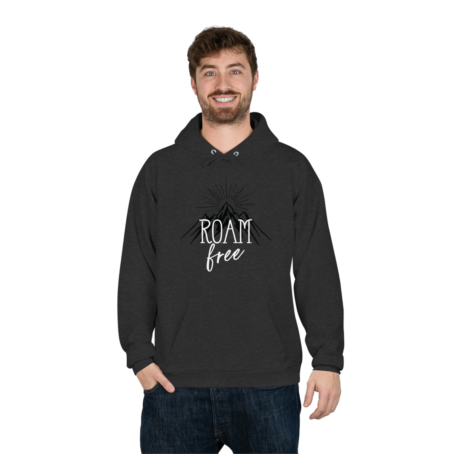 R.O.A.M. free Branded Merch - Unisex Pullover Hoodie Sweatshirt - ROAMfree Outdoor Apparel & Merch