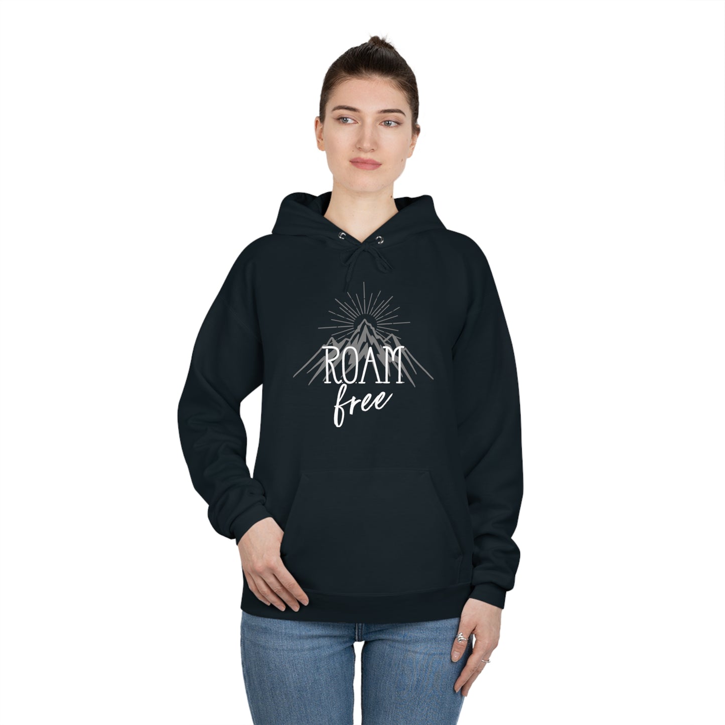 R.O.A.M. free Branded Merch - Unisex Pullover Hoodie Sweatshirt - ROAMfree Outdoor Apparel & Merch