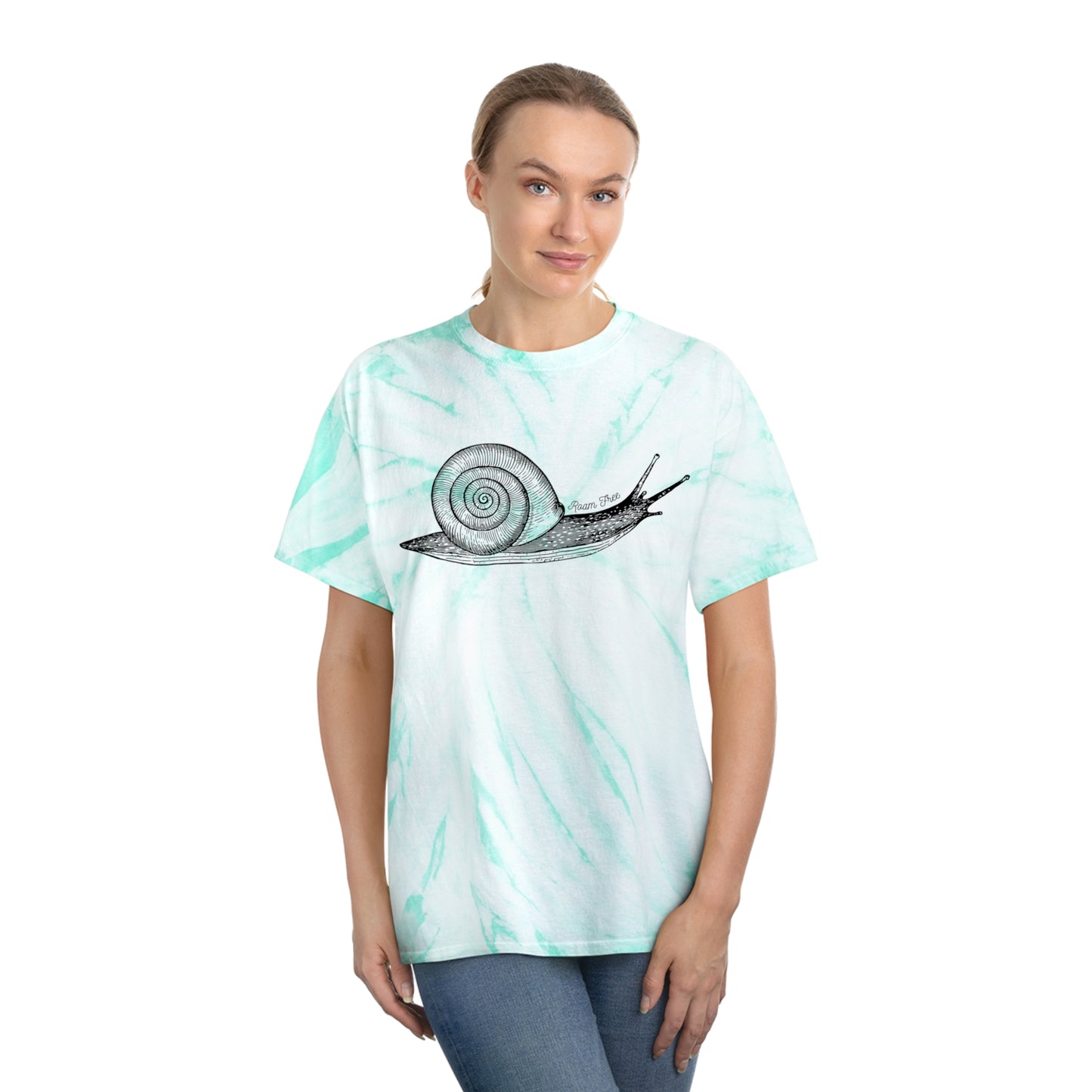 Snail Roam Free - Unisex Tie Dye Tee - ROAMfree Outdoor Apparel