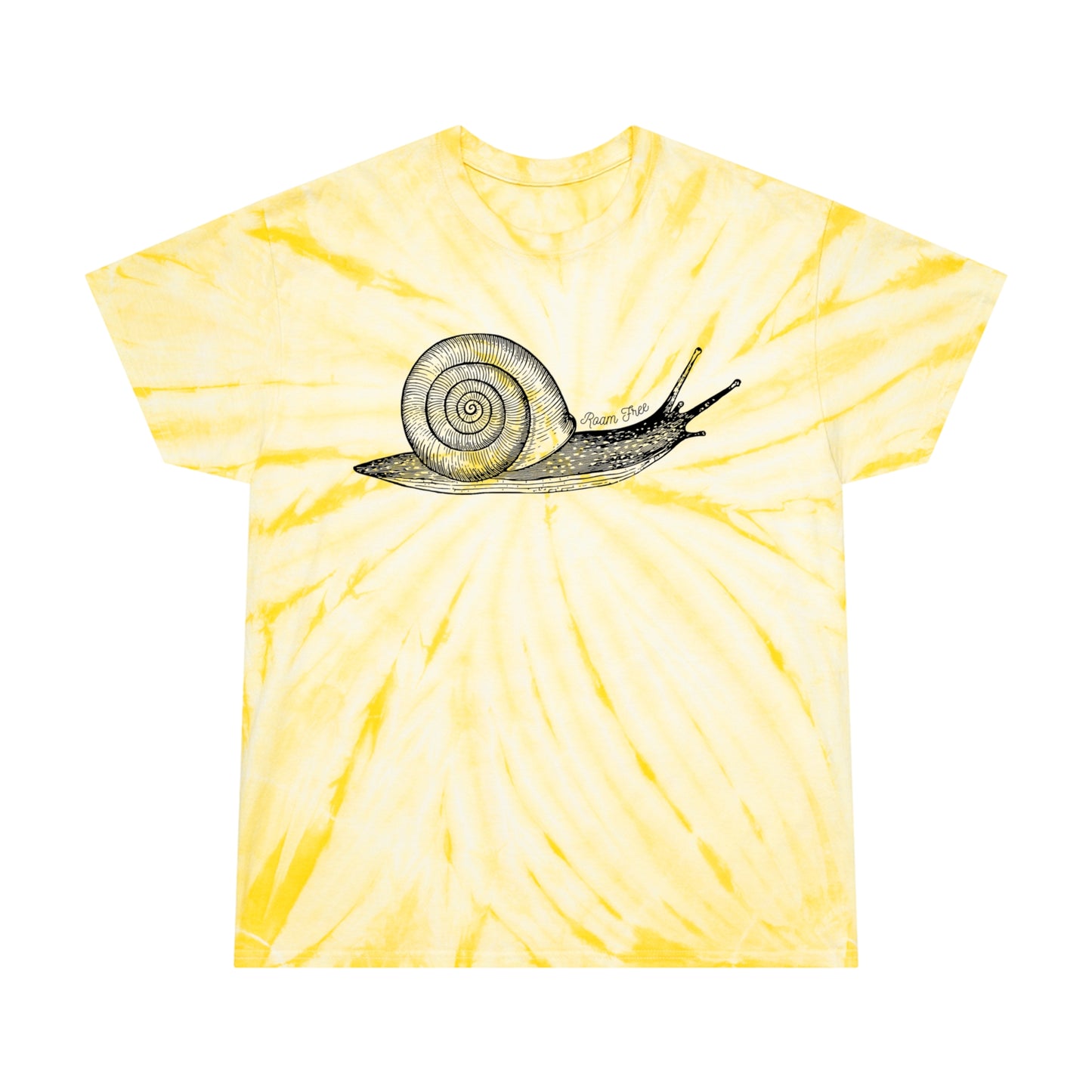 Snail Roam Free - Unisex Tie Dye Tee - ROAMfree Outdoor Apparel