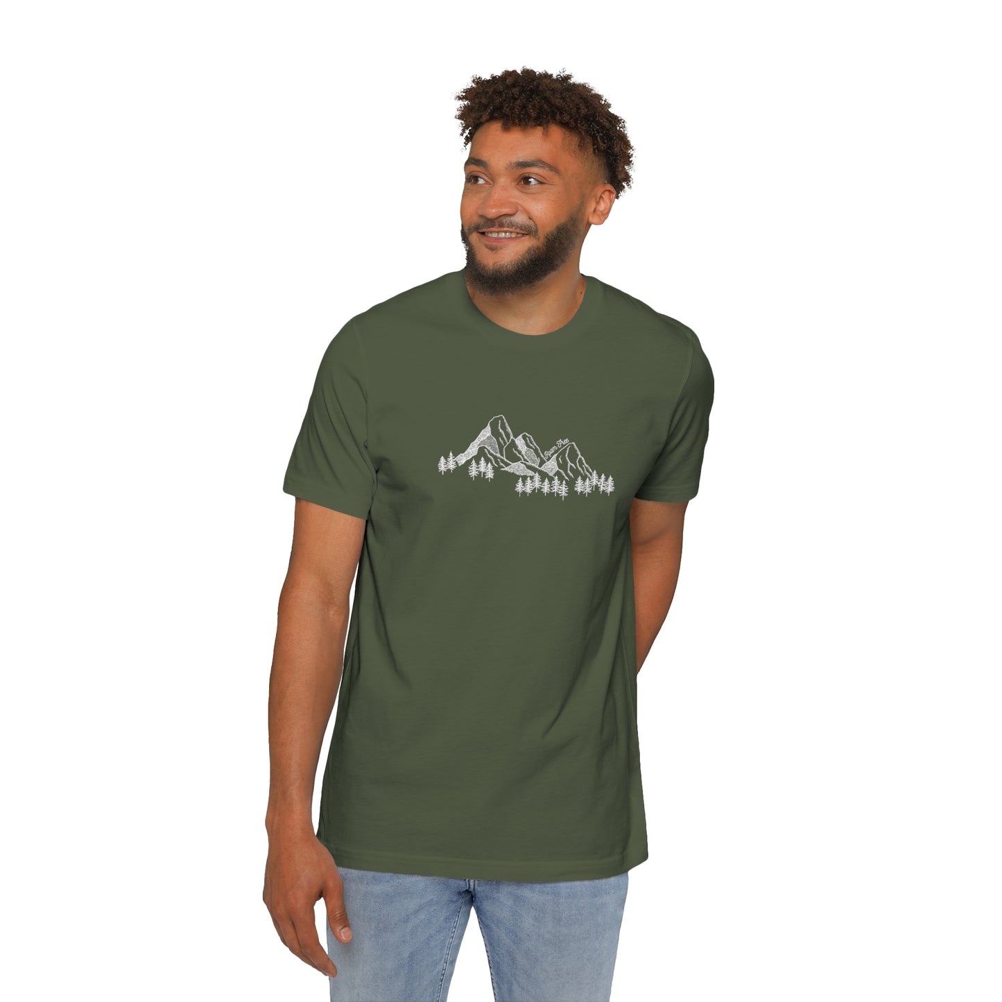 Mountain Range Vintage Tee - USA-Made Unisex Graphic Tee - ROAMfree Outdoor Apparel & Merch