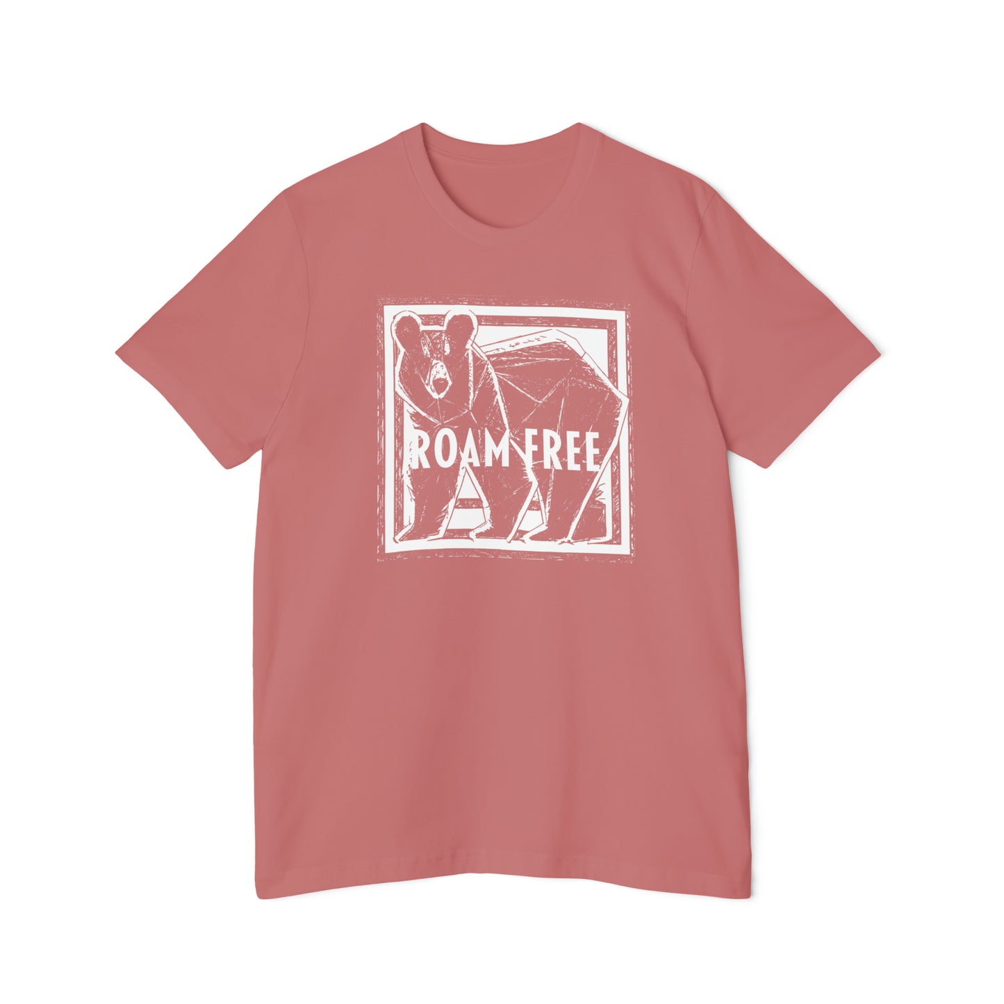 The Powerful Bear Tee - USA-Made Unisex Short-Sleeve Crew Neck Tee - ROAMfree Outdoor Apparel & Merch