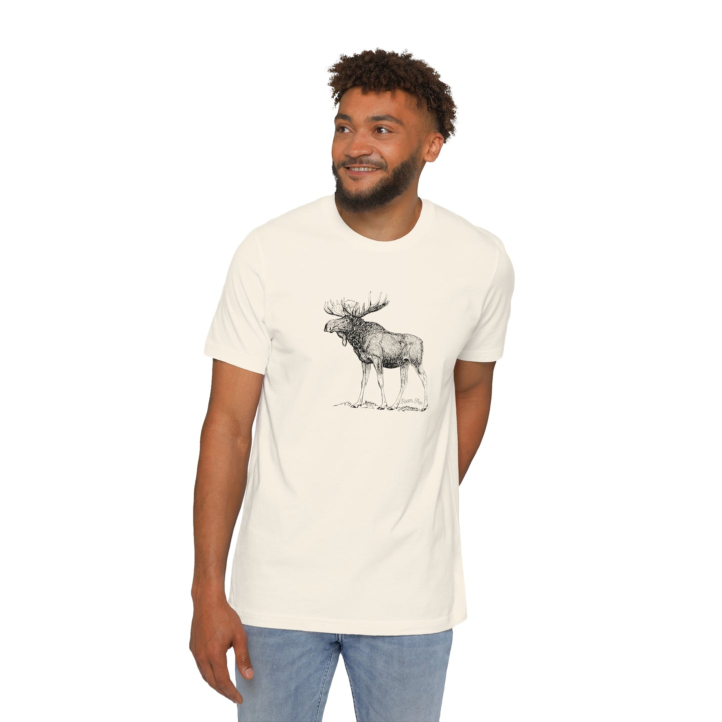 Moose Vintage Tee - USA-Made Unisex Graphic Tee - ROAMfree Outdoor Apparel & Merch