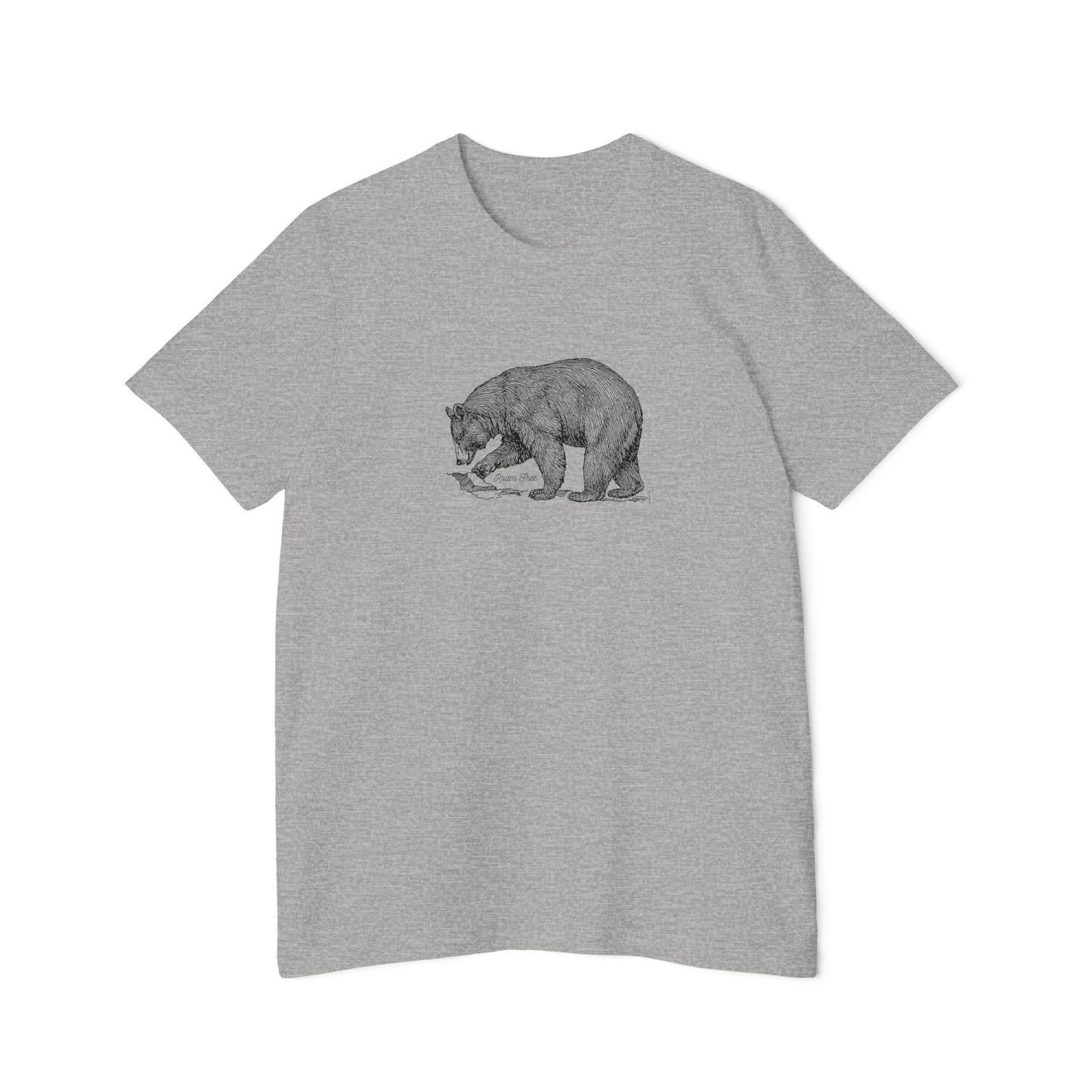 Black Bear Vintage Tee - USA-Made Unisex Graphic Tee - ROAMfree Outdoor Apparel & Merch