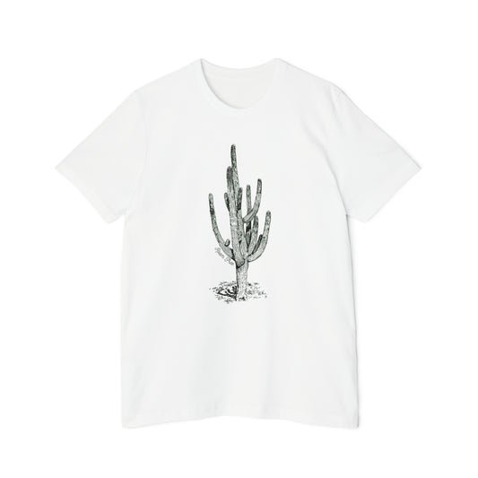 Saguaro Cactus Graphic Tee - USA-Made Unisex Short-Sleeve Crew Neck Tee - ROAMfree Outdoor Apparel & Merch