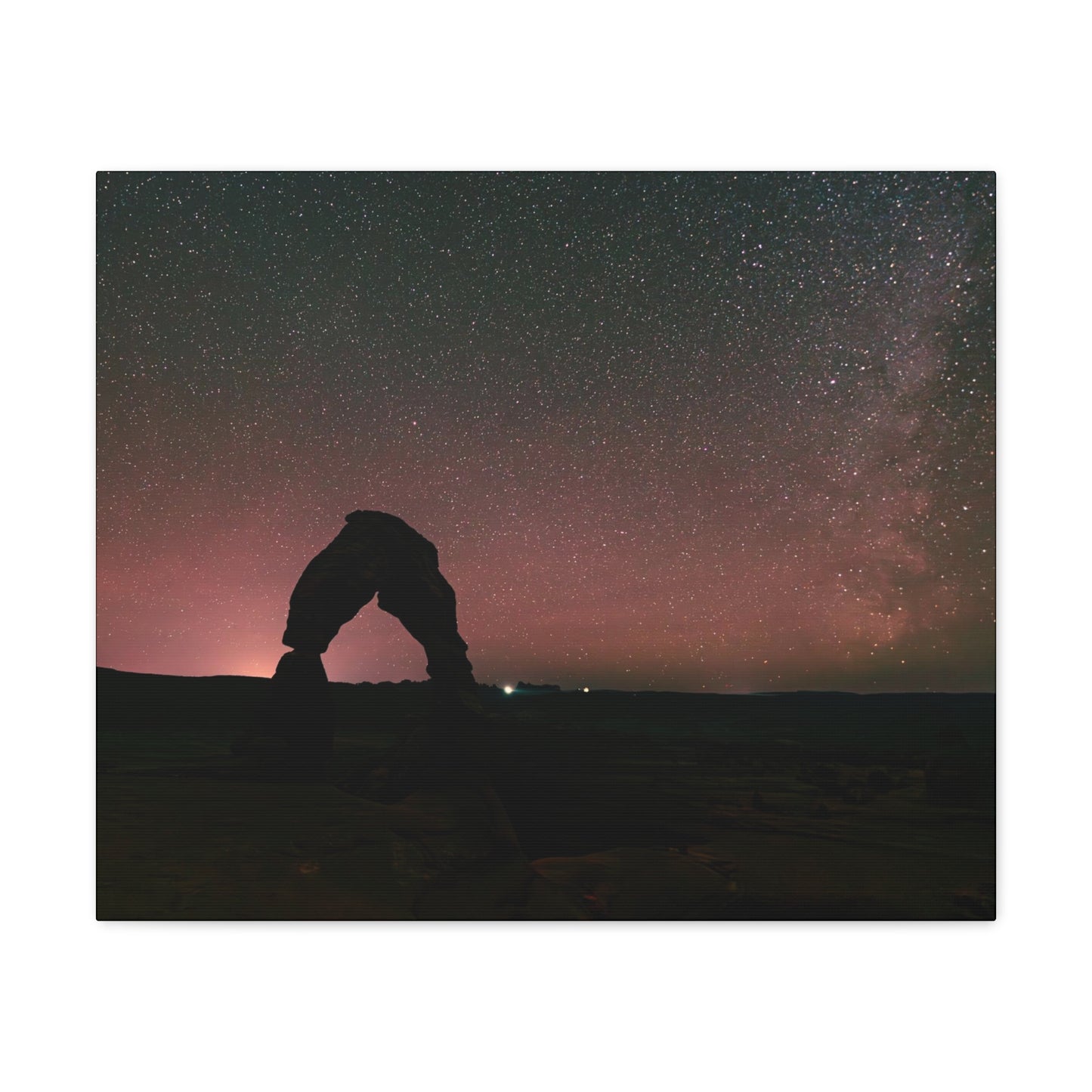 Delicate Arch Night Sky Canvas