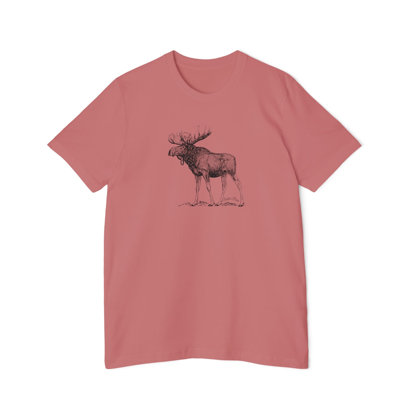Moose Vintage Tee - USA-Made Unisex Graphic Tee - ROAMfree Outdoor Apparel & Merch