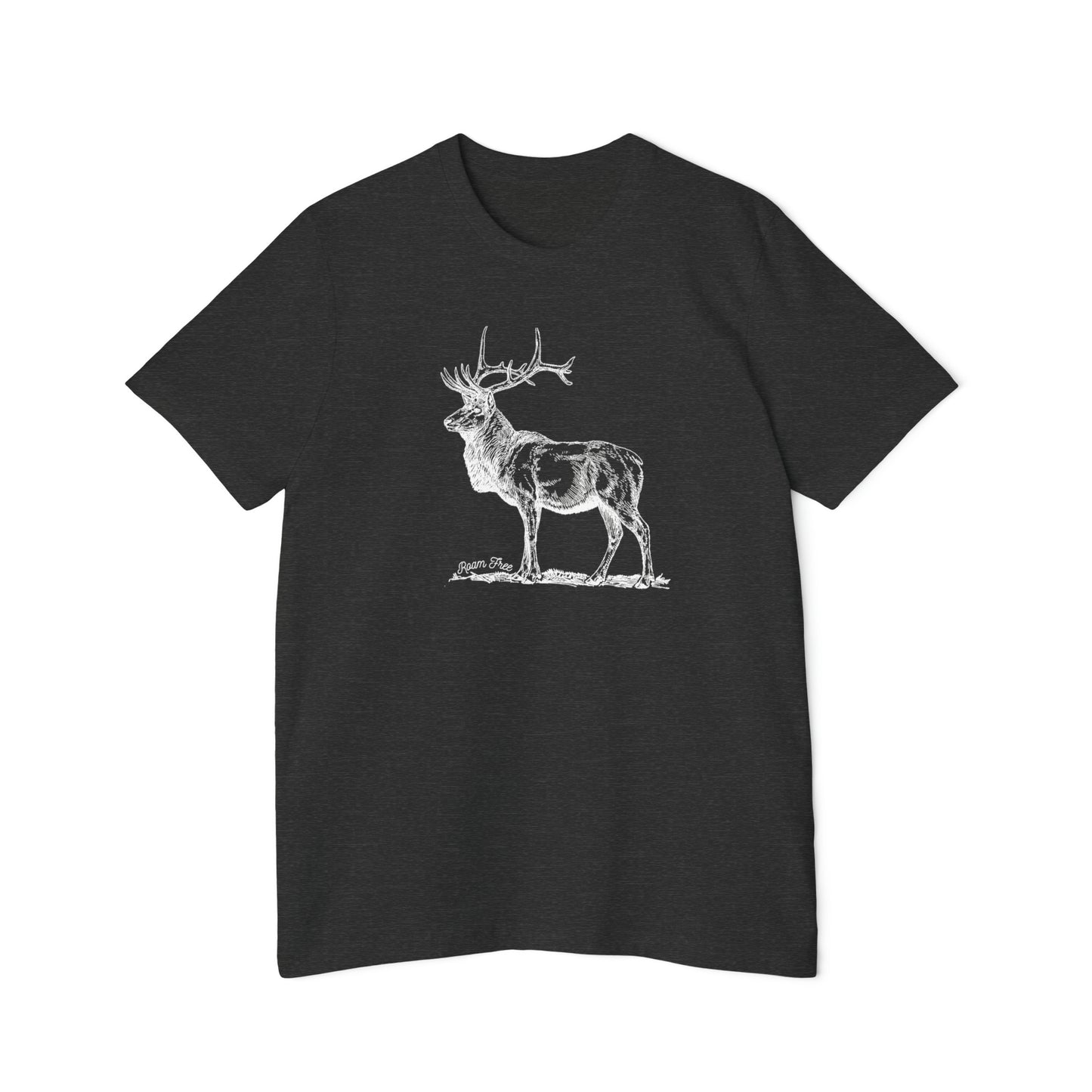 The Majestic Elk Tee - USA-Made Unisex Graphic Tee - ROAMfree Outdoor Apparel & Merch