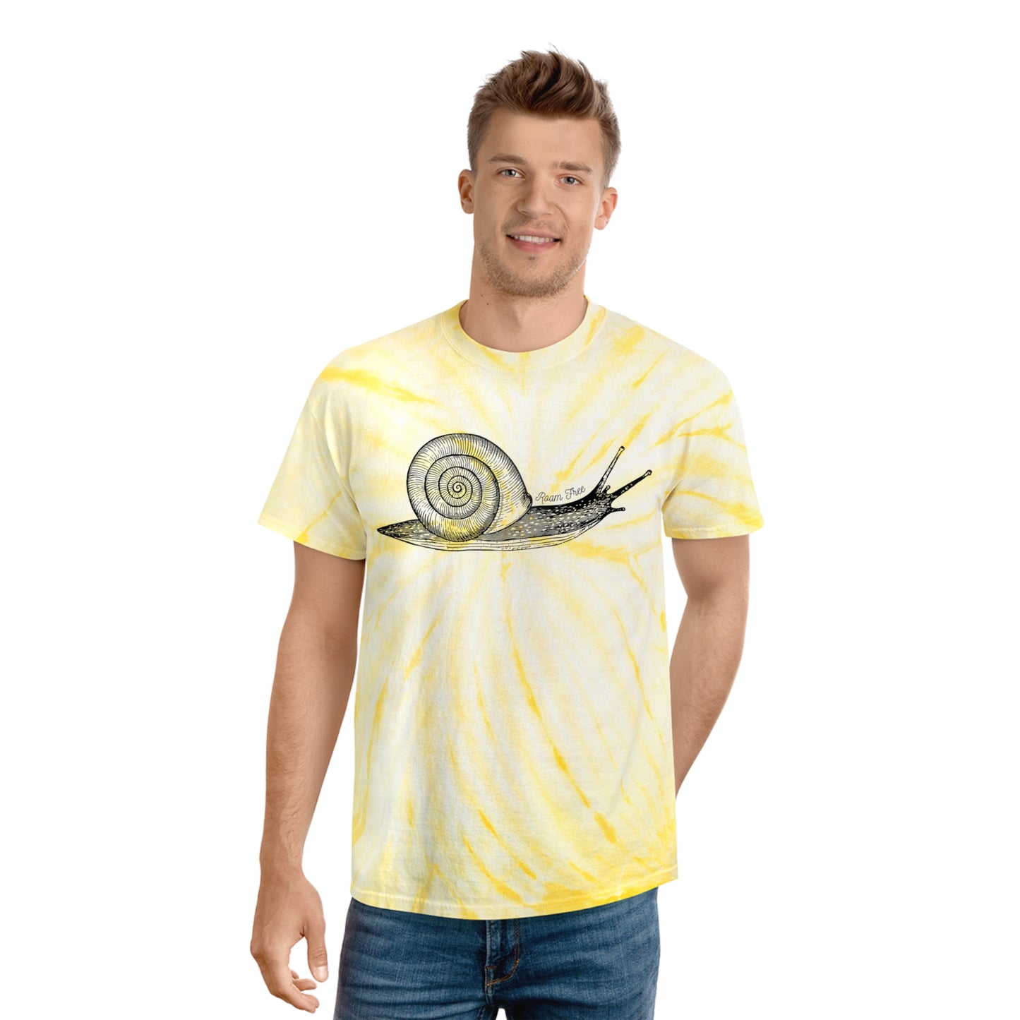 Snail Roam Free - Unisex Tie Dye Tee - ROAMfree Outdoor Apparel