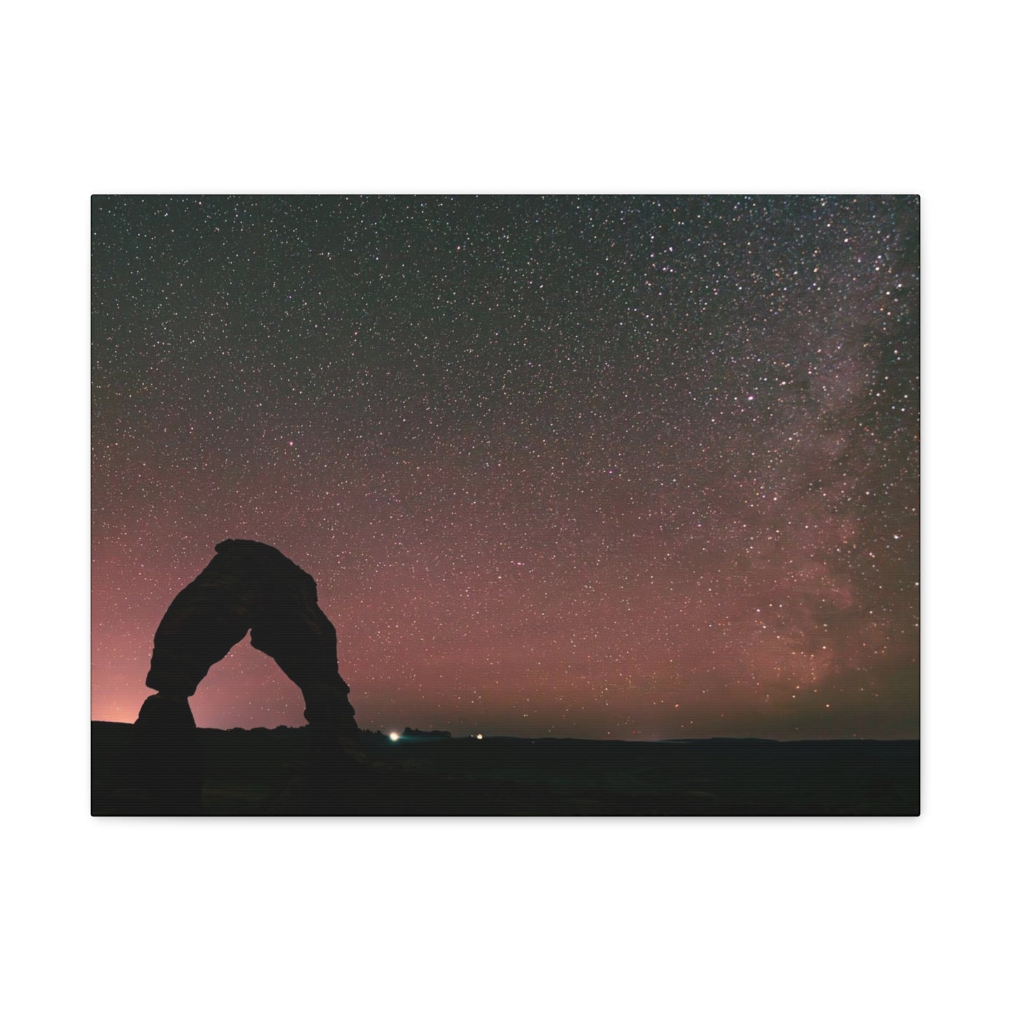 Delicate Arch Night Sky Canvas