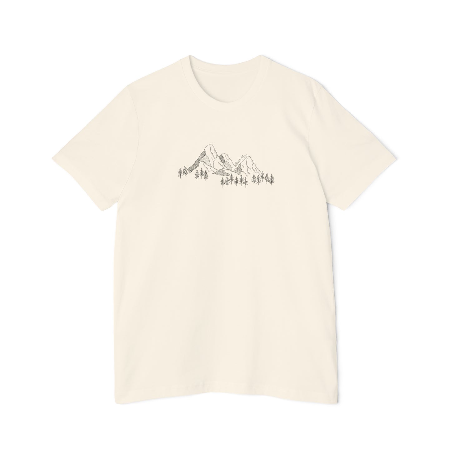 Mountain Range Vintage Tee - USA-Made Unisex Graphic Tee - ROAMfree Outdoor Apparel & Merch