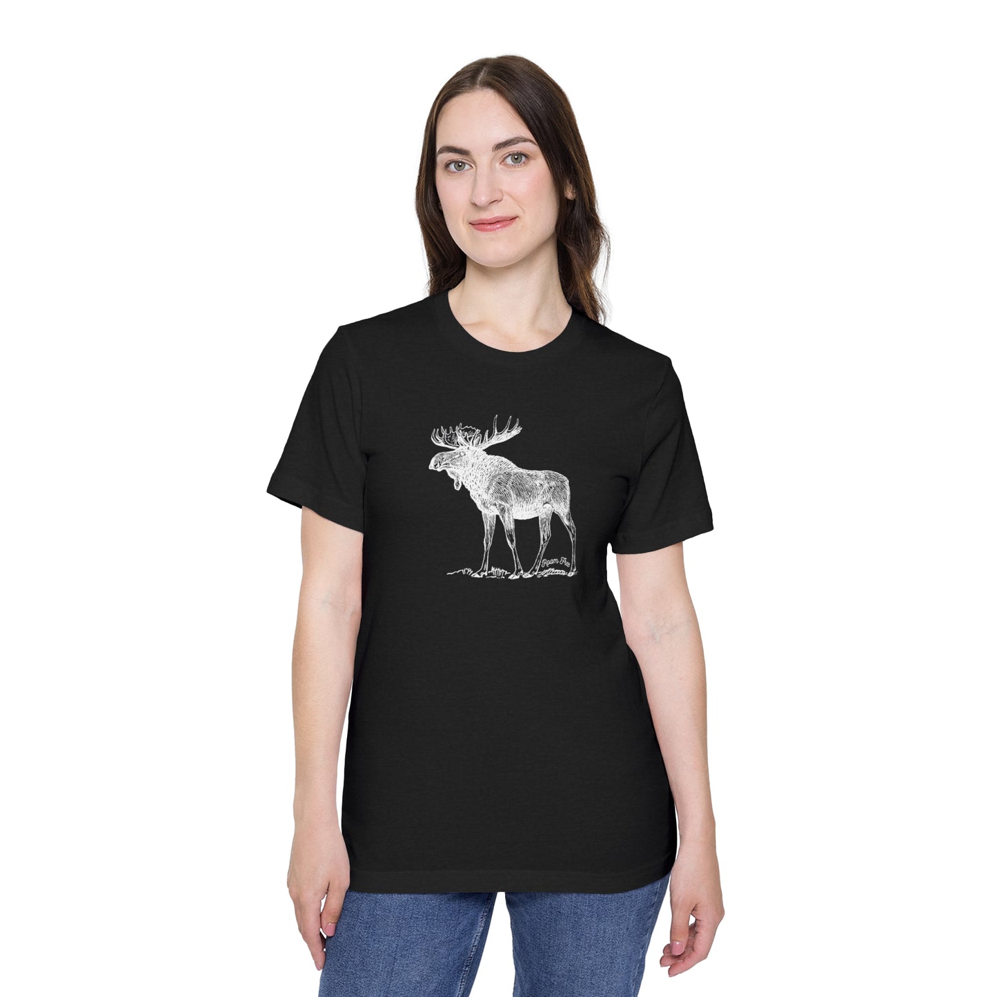 Moose Vintage Tee - USA-Made Unisex Graphic Tee - ROAMfree Outdoor Apparel & Merch