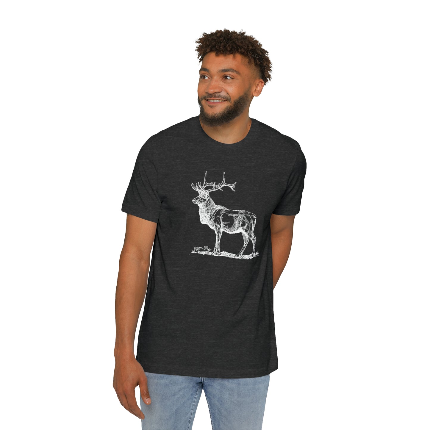 The Majestic Elk Tee - USA-Made Unisex Graphic Tee - ROAMfree Outdoor Apparel & Merch