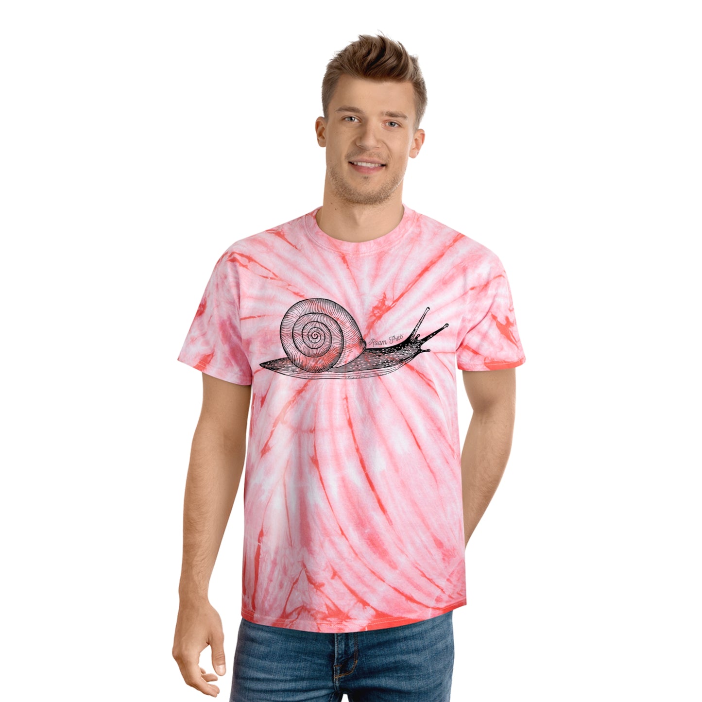 Snail Roam Free - Unisex Tie Dye Tee - ROAMfree Outdoor Apparel