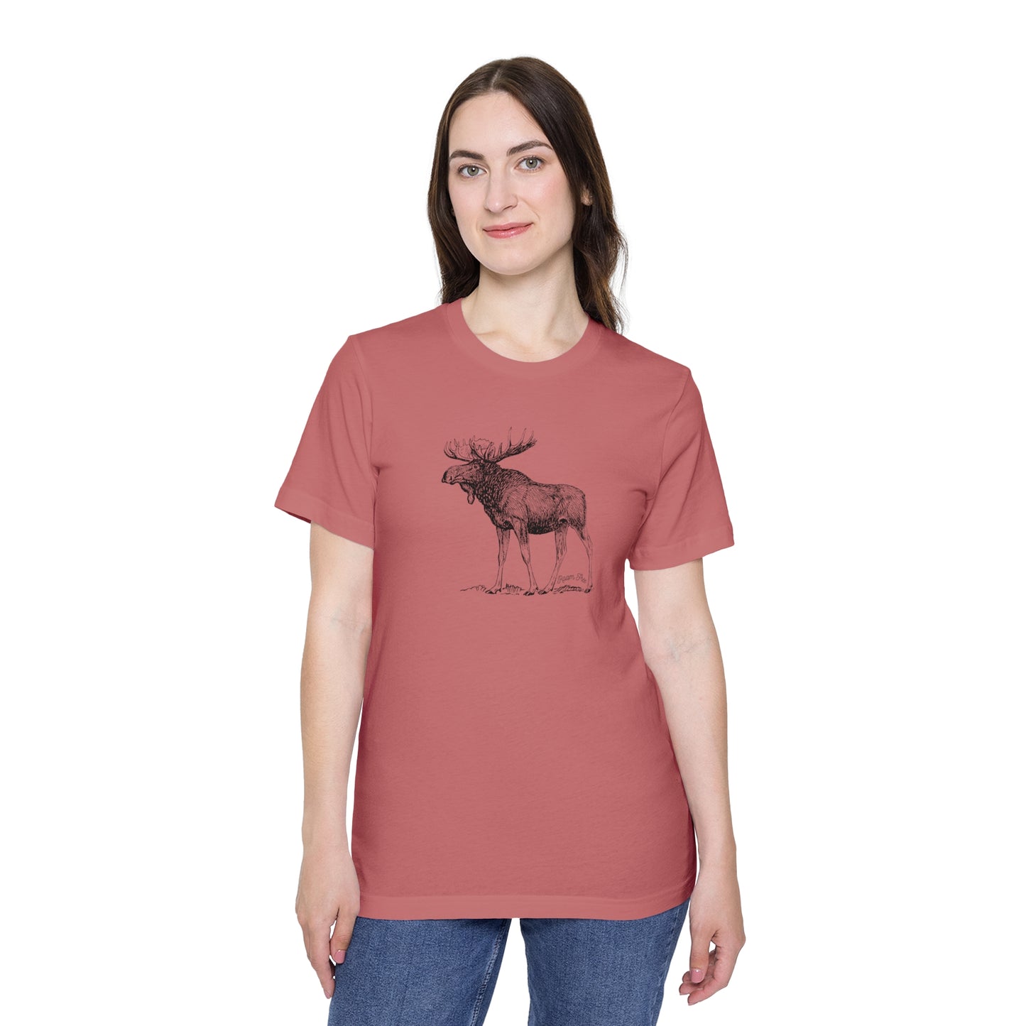 Moose Vintage Tee - USA-Made Unisex Graphic Tee - ROAMfree Outdoor Apparel & Merch