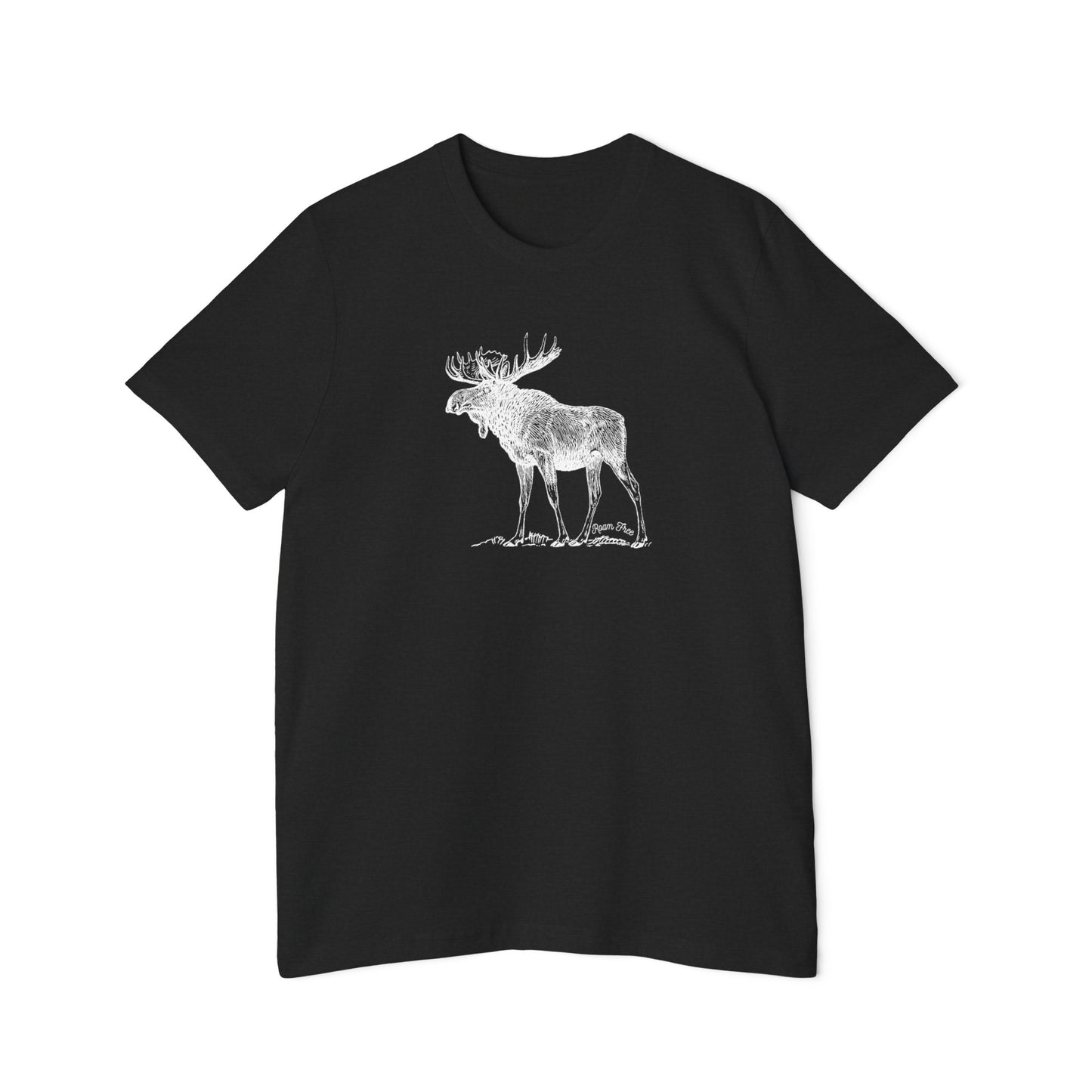 Moose Vintage Tee - USA-Made Unisex Graphic Tee - ROAMfree Outdoor Apparel & Merch